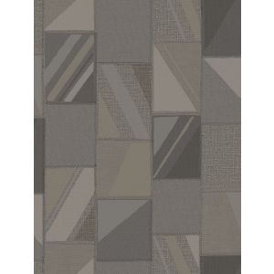 Alta Gama Woven  26100 papel de parede retalhos marrom e cinza 