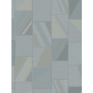 Alta Gama Woven  26104 papel de parede retalhos tons azul creme bege