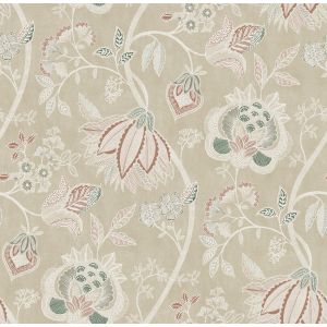 Goya  3852-2 Papel de parede floral étnico bege e verde