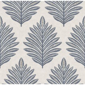 Goya  3853-3 Papel de parede folhas étnicas azuis