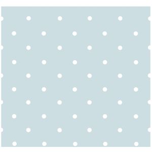 Treboli  565-3 Papel de parede fundo azul bolas  poas brancos 