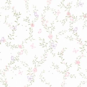 Era uma vez 600014 papel de parede-raminhos-borboletas