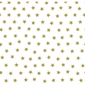 Renascer 6212  Papel de  Parede fundo branco com estrelas douradas 