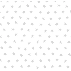 Renascer 6214  Papel de  Parede fundo branco com estrelas cinza