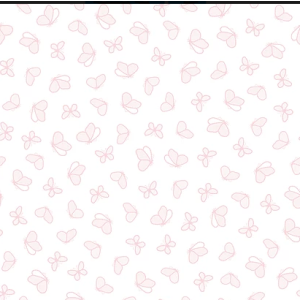 Renascer 6217  Papel de  Parede fundo branco com borboletas rosa 