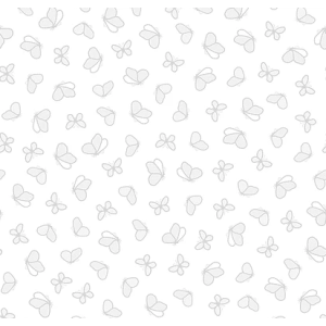 Renascer 6219  Papel de  Parede fundo branco com borboletas cinza 