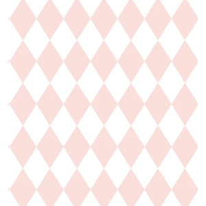 Renascer 6240 Papel de  Parede losangos rosa e branca 