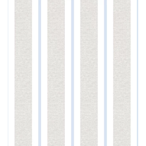Renascer 6263 Papel de  Parede listra linho branco e azul 