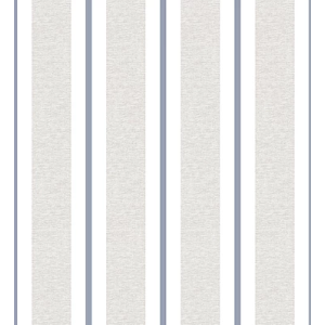 Renascer 6264 Papel de  Parede listra linho branco e azul  marinho 