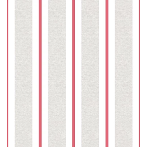 Renascer 6266 Papel de  Parede listra linho branco e vermelho 