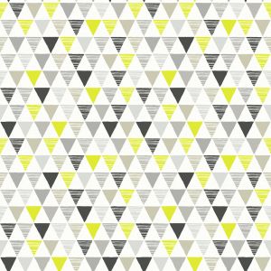 Star 6006 Papel de  Parede  triangulos cinza preto amarelo 