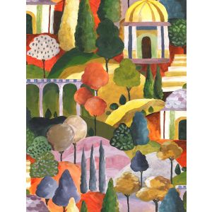 Leyla 81661 Papel de parede pintura colorida