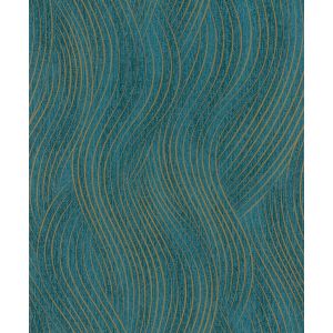 Leyla 82477 Papel de parede ondas verde