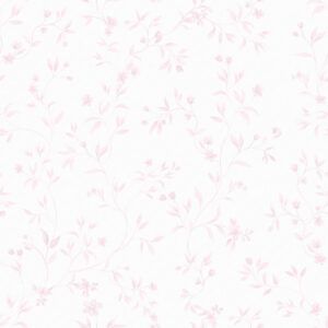 Provence 85787 Papel de parede floral rosa bebê provençal