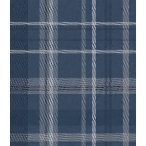 Tartan 88627 Papel de parede  azul marinho