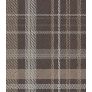 Tartan 88634 Papel de parede  marrom escuro