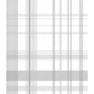 Tartan 88672 Papel de parede  branco e cinza claro