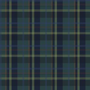 Tartan 88689 Papel de parede  escuro com linhas coloridas