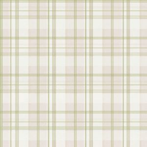Tartan 88696 Papel de parede  grande verde oliva e bege
