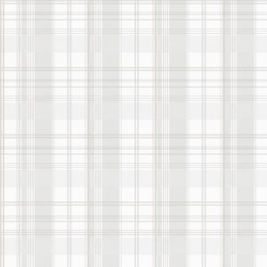 Tartan 88702 Papel de parede  xadrez  cinza claro e bege