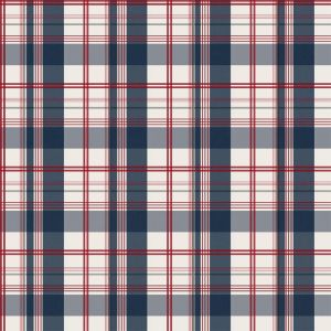 Tartan 88740 Papel de parede  xadrez  azul marinho e vermelho