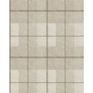 Tartan 88757 Papel de parede  xadrez  bege e branco com linho