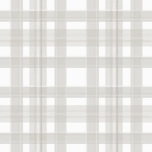 Tartan 88825 Papel de parede  xadrez  branco e cinza