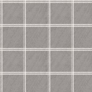 Tartan 89099 Papel de parede  xadrez cinza suave
