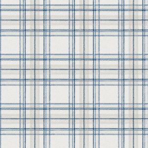 Tartan 89129 Papel de parede  xadrez branco com azul