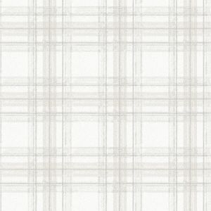Tartan 89143 Papel de parede  xadrez branco sobre branco