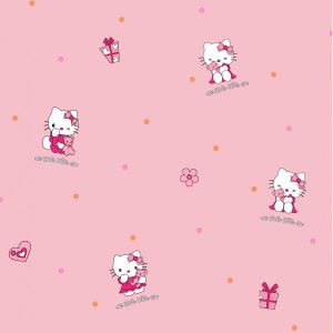Hello Kity com fundo cinza 