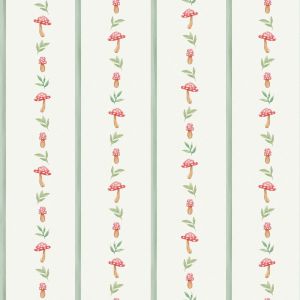 Bambini BA0016  Papel de parede listras jardineiras