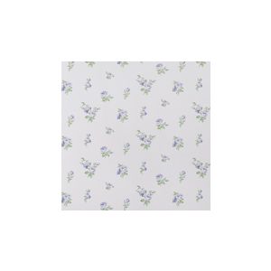 English Florals  G34348 Papel de  Parede   fundo branco com mini rosas lilas 
