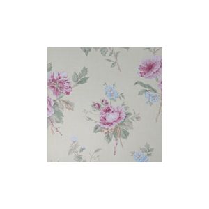 English Florals  G67288  Papel de  Parede  fundo bege com rosas rosa 
