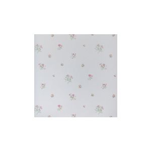 English Florals  G67309  Papel de  Parede  fundo branco com mini flores vermelhas 