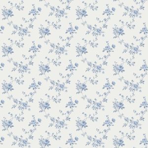 Miniatures 3  G67892 Papel de parede  mini rosas cor azul