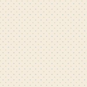 Miniatures 3  G67899 Papel de parede flor miúda cor azul e verde oliva - fundo bege