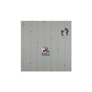 All Kids H2910405 Papel de parede fundo cinza  com bolas de baseball  e figuras azul e vermelho 