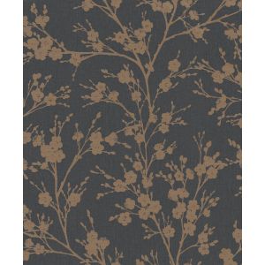 Flor de cerejeira cinza com preto 