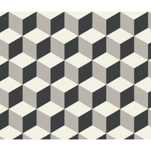 Star  Papel de parede  871205  cubos 3d  em cinza preto e branco 