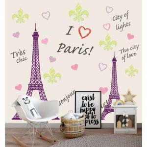   Papel de parede  personalizado 1003  Paris  Torre Eiffel 