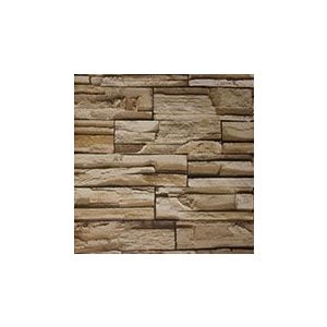 Papel de parede - Modern Rustic - Pedra canjica marrom claro e escuro , cód :  121504