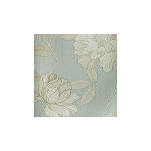 Papel de parede -Enchantment-Fundo-Azul-tiffany-flores-grandes-bege, cód : 121202