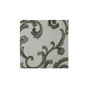 Papel de parede -Decora - Fundo branco com arabescos em cinza , cód :  53904