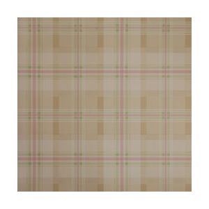 Papel de parede -Fragrant Roses - xadrez bege-verde-vermelho , cód : FA811010