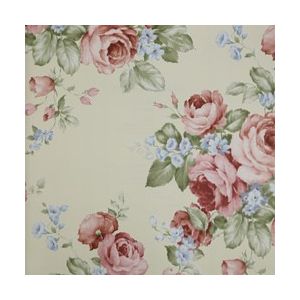 Papel de parede -Fragrant Roses - Fundo-bege-flores-grandes-vermelhas, , cód : FA811015