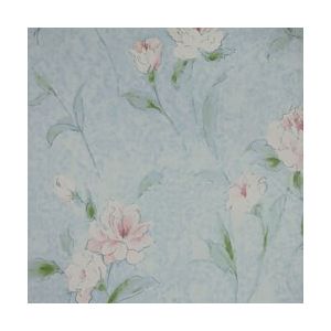Papel de parede -Fragrant Roses - Fundo azul-flores-rosas-claro , cód : FA811025