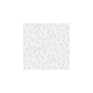 Papel de parede -Floral Prints 2 -Fundo -bege-mini-flores-lilás  , cód : PR33855