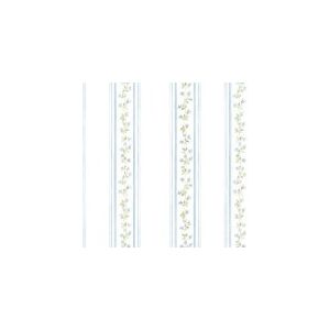Papel de parede -Floral Prints 2 -Listras-decoradas-azul-branca-flores-azul-lilás , cód : PR33868