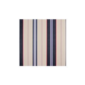 papel de parede -CLassic Stripes - Listras bege , azul marinho e vermelho  , cód :CT889064
